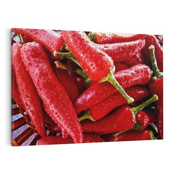 Obraz na płótnie 120x80 - Czerwone Papryczki - czerwone, papryczki