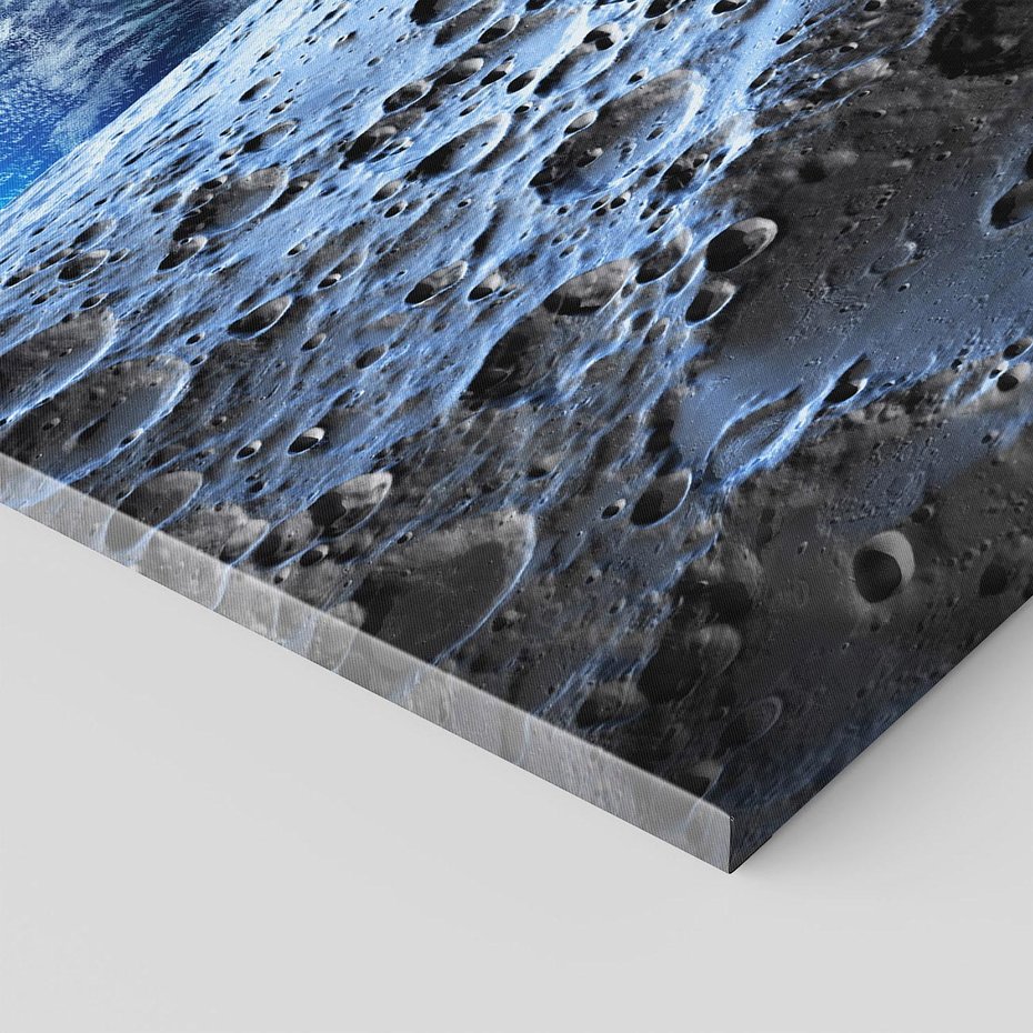 Obraz na płótnie 80x120 - Mistrzowskie spojrzenie na Ziemię - ziemia, kosmos