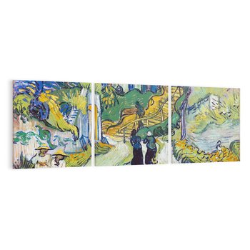 Obraz na płótnie 90x30 - "Schody w Auvers" (1890) Vincent van Gogh - Reprodukcja - reprodukcja, obraz na płótnie
