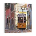 Obraz na płótnie 40x40 - Lizbońskie tramwaje - podróż w czasie - Lizbona, tramwaj