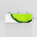 Obraz na płótnie 90x30 - Świeżość i kwasowość limonki - limnka, owoce
