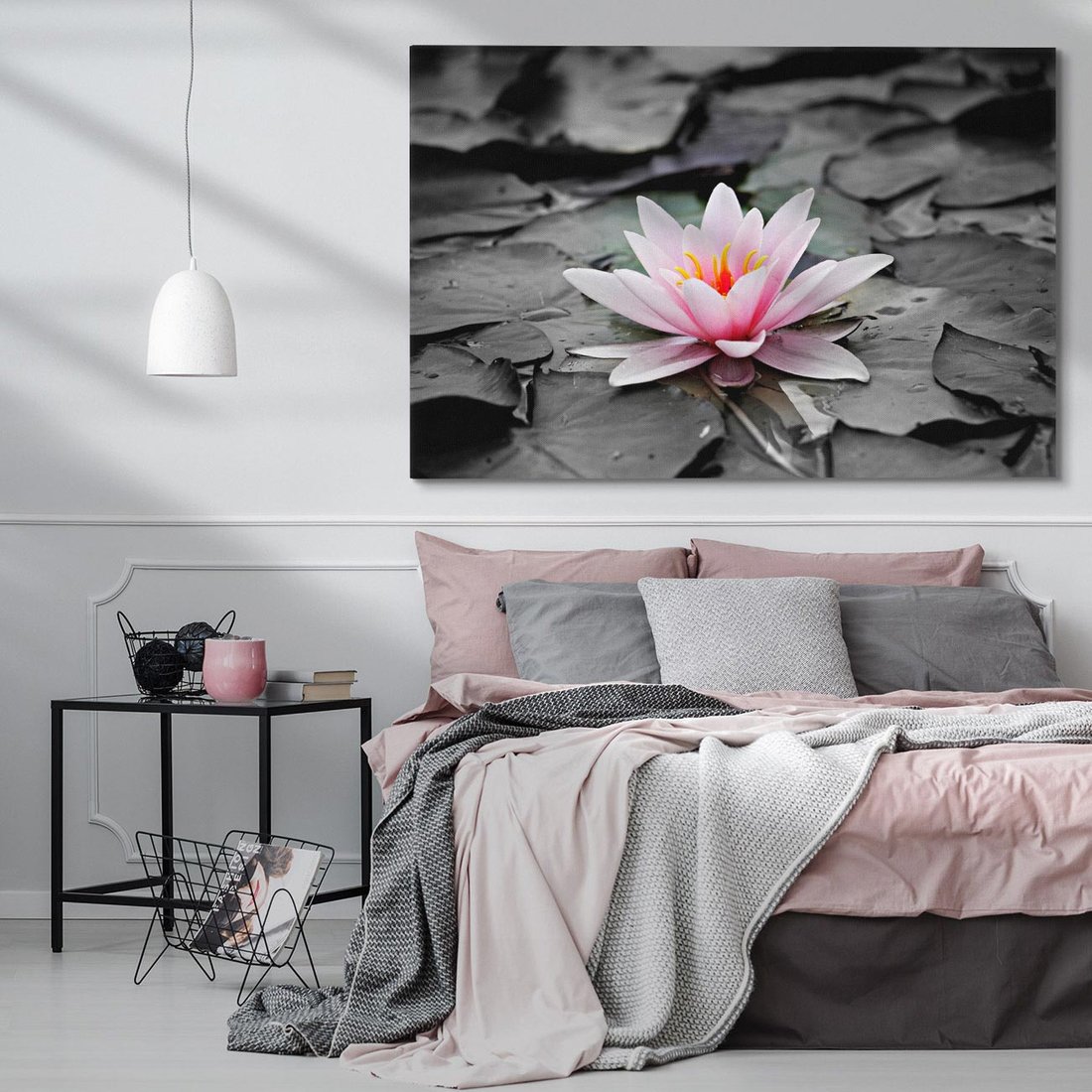 Obraz na płótnie 100x70 - Liliowy kwiat - lilia, kwiat