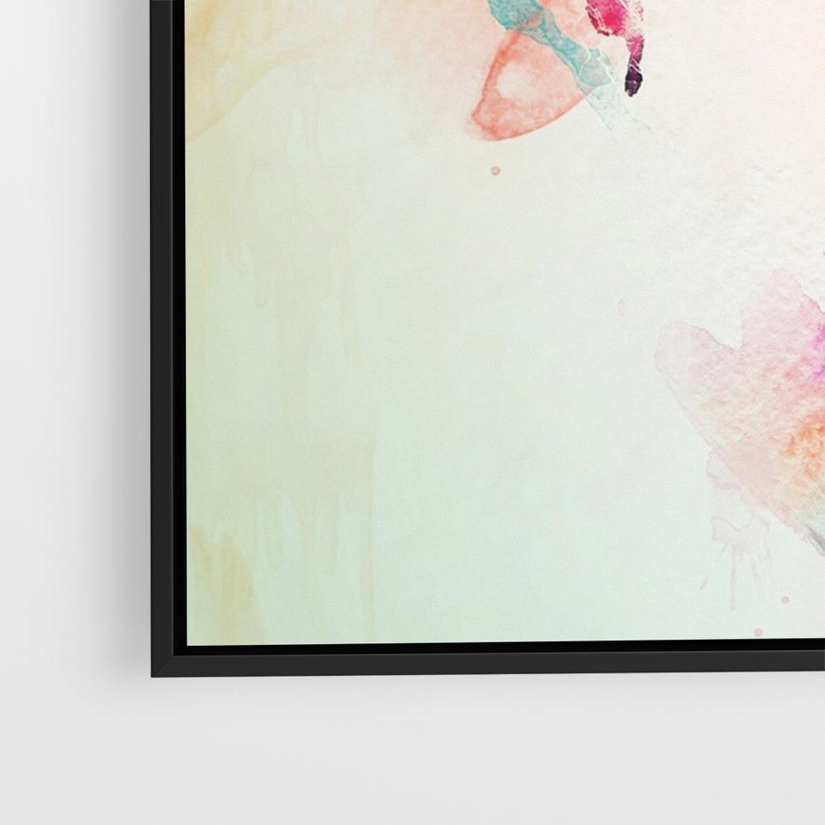 Obraz w ramie 70x50 - Eteryczna Głębia Dusz - portret twarz kobiety, wyraziste oczy - rama czarna