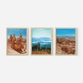 Zestaw obrazy w ramie 30x40 galeria - Kanion, pustynia, widok, pejzaż - rama drewno