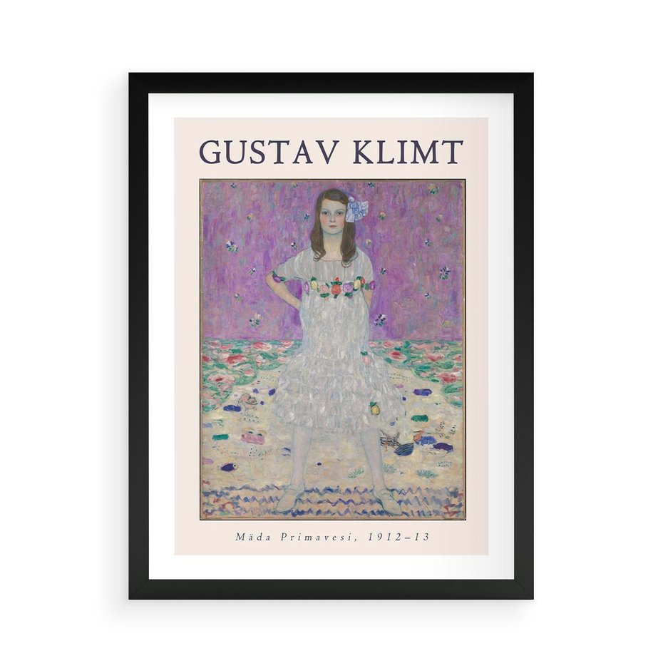 Plakat w ramie 50x70 - Gustav Klimt: Reprodukcja - reprodukcja, gustav klimt - rama czarna