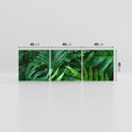 Obraz na płótnie 120x40 - Monstera Liście Fantazja - monstera, liście