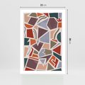 Plakat bez ramy 21x30 - Intrygujące Rozbicie - gemoetryczne kształty, mozaika