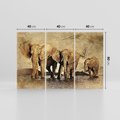 Obraz na płótnie 120x80 - Sztuka abstrakcyjna: Słonie - słonie, sztuka