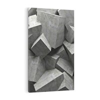 Obraz na płótnie 80x120 - Abstrakcja w Trzech Wymiarach - 3D, abstrakcja