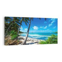 Obraz na płótnie 100x50 - Raj na Tropikalnej Wyspie - tropikalna, wyspa