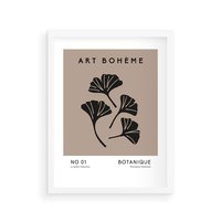 Plakat w ramie 30x40 - Botaniczne wymysły - sztuka boho, plakat - rama biała