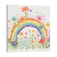 Obraz na płótnie 40x40 - Królestwo Marzeń - obraz do pokoju dziecka, dziewczynki