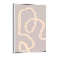 Obraz w ramie 80x120 - Nowoczesne Odbicia - minimalistyczny obraz, nowoczesny - rama biała