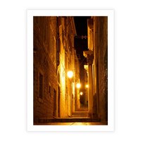 Plakat bez ramy 40x50 - Miasto Pod Gwieździstym Niebem - uliczka, perspektywa