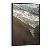 Obraz w ramie 50x70 - Spokój nad plażą - plaża, morze - rama czarna