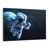 Obraz na płótnie 120x80 - kosmiczna podróż - kosmonauta, ziemia