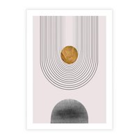 Plakat bez ramy 50x70 - Geometryczny Blask - nowoczesna grafika, geometria