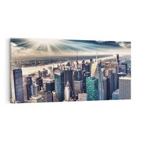 Obraz na płótnie 120x60 - Nowy York w pełnym blasku - Nowy York, miasto