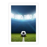 Plakat bez ramy 50x70 - Piłka w drodze do gola - piłka, gol