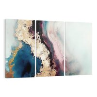 Obraz na płótnie 120x80 - Elegancki Impuls - abstrakcyjne plamy, rozlana farba