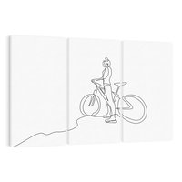 Obraz na płótnie 120x80 - Minimalistyczna Przejażdżka - szkic, minimalizm