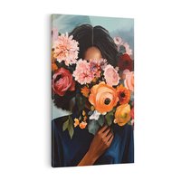 Obraz na płótnie 50x70 - Ukryte Emocje - obraz, akwarela