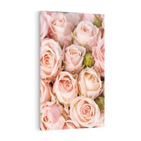Obraz na płótnie 80x120 - Delikatność róż - piękno natury - róże, kwiaty