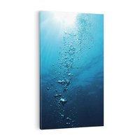 Obraz na płótnie 80x120 - Gra Bąbelków - woda, bąbelki