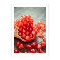 Plakat bez ramy 50x70 - Granatowa Inspiracja Kuchni - granat, kuchnia