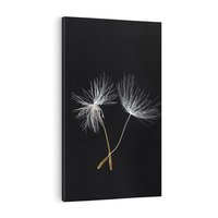 Obraz na płótnie 80x120 - Delikatność Wiatru - dmuchawce, makro