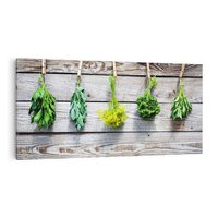 Obraz na płótnie 140x70 - Zielenina: Harmonia natury - zielenina