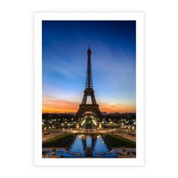 Plakat bez ramy 30x40 - Wieża Eiffla w Innej Odsłonie - wieża, Eiffla