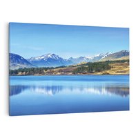 Obraz na płótnie 120x80 - Siła i Spokój Przyrody - góry, jezioro