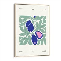 Obraz w ramie 80x120 - Symfonia Przestrzeni - figi, plakat - rama drewno