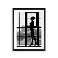 Plakat w ramie 30x40 - Piękno Kobiecej Formy - retro zdjęcie, czarno białe - rama czarna