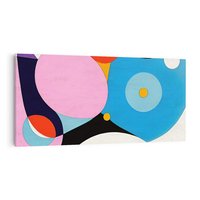 Obraz na płótnie 100x50 - Kolorowe Ulotności - abstrakcyjny obraz olejny, żywe kolory