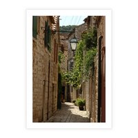 Plakat bez ramy 21x30 - Urokliwa włoska uliczka - włoska, uliczka