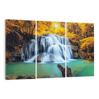 Obraz na płótnie 120x80 - Magia kolorów - jesień, las