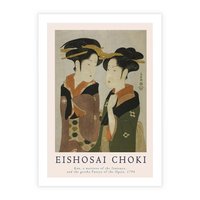 Plakat bez ramy 50x70 - Reprodukcja Japońskiej Grafiki - eishosai choki, reprodukcja grafiki