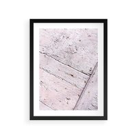 Plakat w ramie 30x40 - Nowoczesna Elegancja - beton, struktura - rama czarna