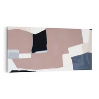 Obraz na płótnie 120x60 - Wyrażona cisza abstrakcji - abstrakcyjne, nieregularne kształty