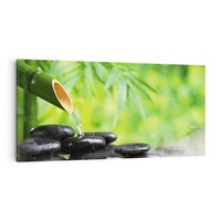Obraz na płótnie 120x60 - Spokój w bambusowym SPA - bambus, SPA