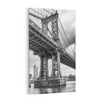 Obraz na płótnie 80x120 - Most nad nowojorską panoramą - most, Nowy York
