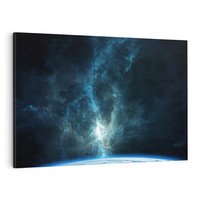 Obraz na płótnie 120x80 - Wędrówka przez galaktyki - ziemia, kosmos