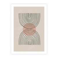 Plakat bez ramy 21x30 - Nowy Rytuał - abstrakcyjna sztuka, boho kształty