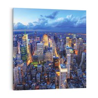 Obraz na płótnie 40x40 - Energia wielkiego miasta - Nowy Jork, NY