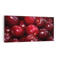 Obraz na płótnie 120x60 - Wiśnie Owocowa Rozkosz - wiśnie, owoce