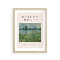 Plakat w ramie 50x70 - Claude Monet: Reprodukcja - Claude Monet, reprodukcja plakat - rama drewno