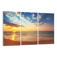 Obraz na płótnie 120x80 - Idylliczna plaża: Morze i ocean - plaża, morze