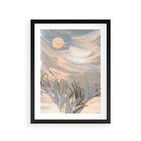 Plakat w ramie 30x40 - Światłości Taniec - akwarela, obraz - rama czarna